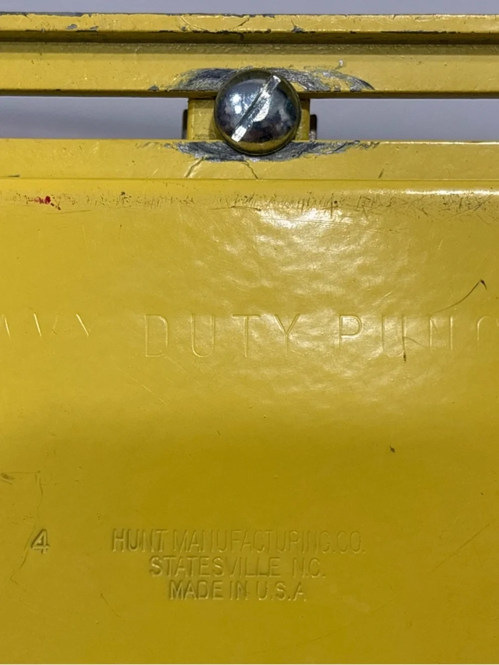 Vintage Yellow 3-Hole Punch for Office and Crafts